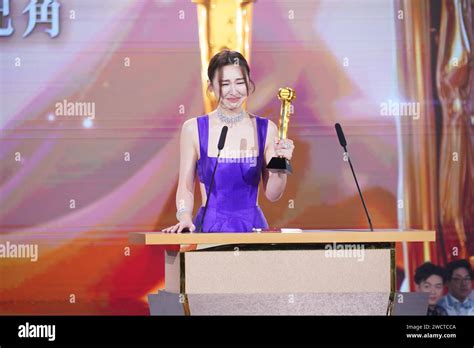 Chinese Actress And Model Samantha Ko Wins Award Of Tvb Best Supporting