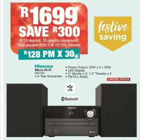 Hisense Micro Hi Fi HA120 Offer At House Home