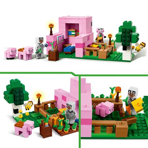 Đồ Chơi Lắp Ráp Ngôi Nhà Của Những Chú Heo Con Lego Minecraft 21268