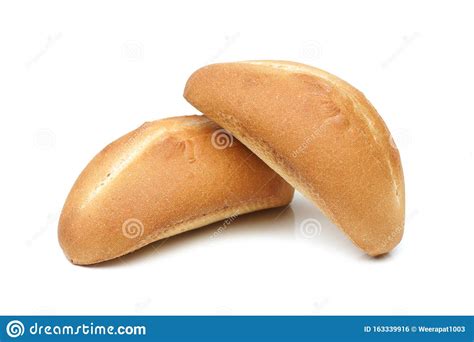 Two Bread Buns Stock Photo Image Of Background Baked 163339916