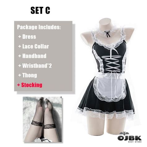 Ojbk Costume Sexy Robe De Poup E Uniforme Lingerie Rotique Jeu De R Le Pour Femmes
