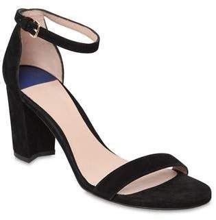 Stuart Weitzman Mm Nearly Nude Suede Sandals