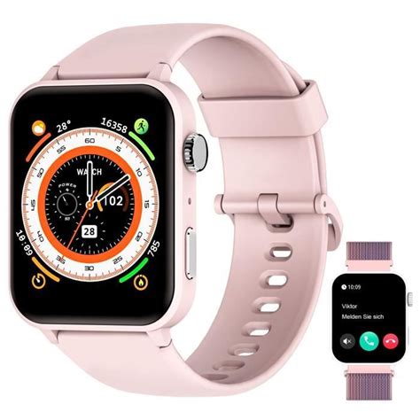 Blackview Montre Connectée Femme avec Appel Bluetooth Assistant Vocal