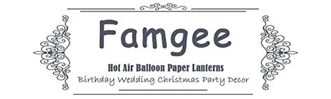 Famgee Hanging Hot Air Balloon Paper Lanterns Set Party Decoration Birthday Wedding Christmas