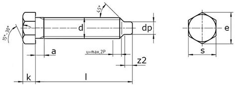Болт M36 DIN 561 с шестигранной уменьшенной головкой купить, цены в ...