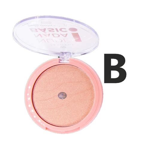 Jasmyne Iluminador Facial em Pó Nude Nada Basico Unit Distribuidora JCF Maquiagem e