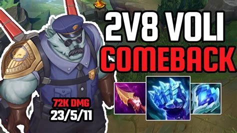 2v8 Volibear Top COMEBACK W Open Nexus Season 13 Best Volibear