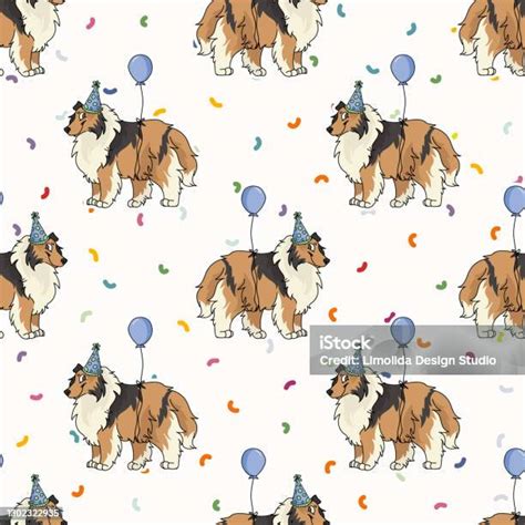 Crabot Rugueux Mignon De Race De Collie Dessiné À La Main Avec Le