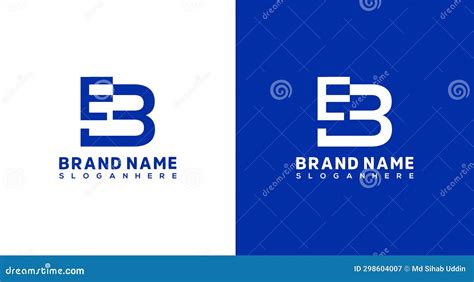 Letter Eb Logo Design Template This Logo Incorporate With Abstract