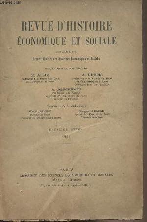 Revue d histoire économique et sociale 9e année 1921 Le Saint