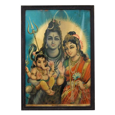 Buy Lord Shiva Family Paper Print online | IndianShelf