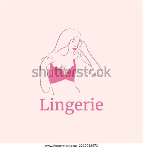 Lingerie Lady Bra Logo Vector Illustration Stock Vector Royalty Free 2219016573 Shutterstock