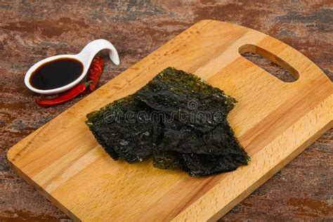 Tasty Nori chips stock image. Image of nori, crunchy - 153509159