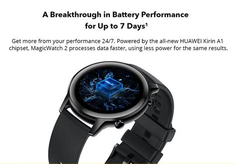 HUAWEI Honor MagicWatch 2 42mm Smart Watch Agate Black