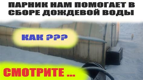 Сбор дождевой воды для полива с крыши парника - YouTube