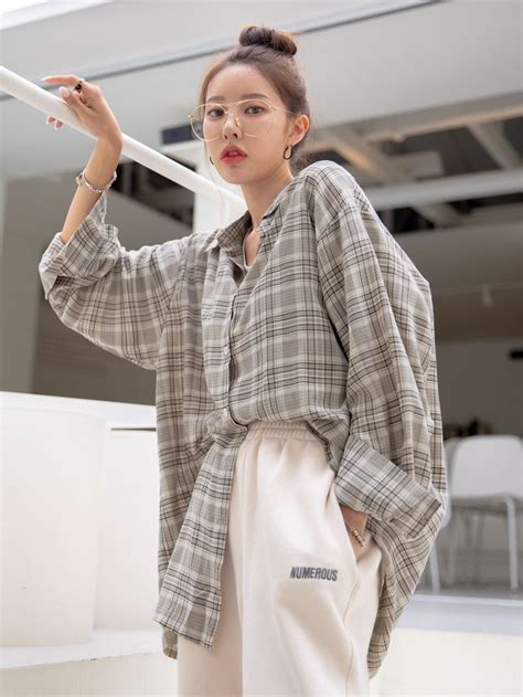 Korean Inspired Oversized Shirt Outfit Ideas Dress Comfortably And