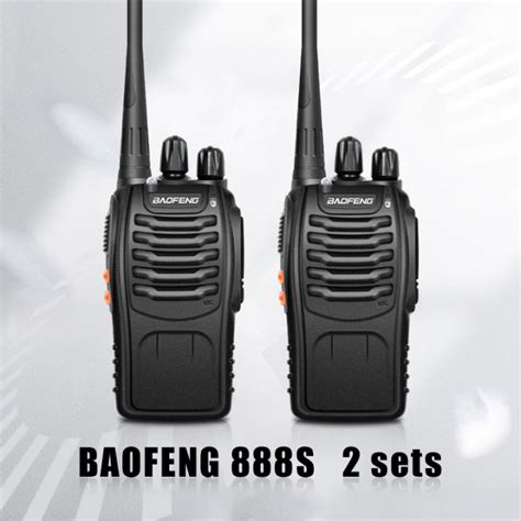 Baofeng Bf 888s Set Walkie Talkie Portable Two Way Radio Uhf Transceive