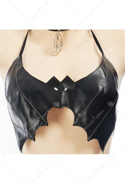 Dark Bat Sexy Lingerie Set Gothic Halter Lace Up Costume Top Quality Lingerie For Sale