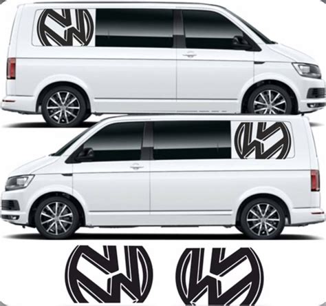 Zestaw Naklejek Na Boki Vw Transporter Caravelle T T T T