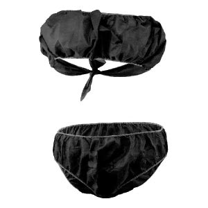 Kit Para SPA Desechable Bikini Y Top Color Rosa Con Pza Desechable