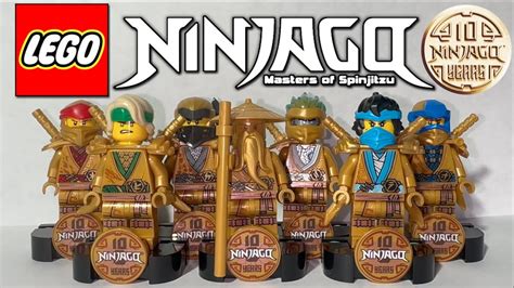 Every Th Anniversary Lego Ninjago Minifigure Golden Youtube