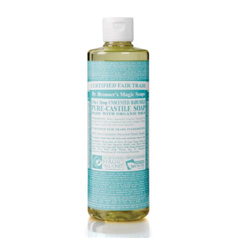 Жидкое кастильское мыло Dr. Bronner's 18-in-1 Hemp Baby Baby Unscented ...
