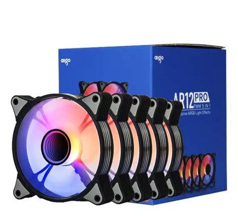 Cooler Fan Aigo Ar Pro Argb Pwm Fans Black Frete Gr Tis