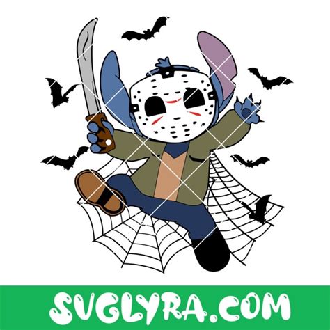 Stitch Jason Voorhees Svg Horror Movie Svg Disney Halloween Svg