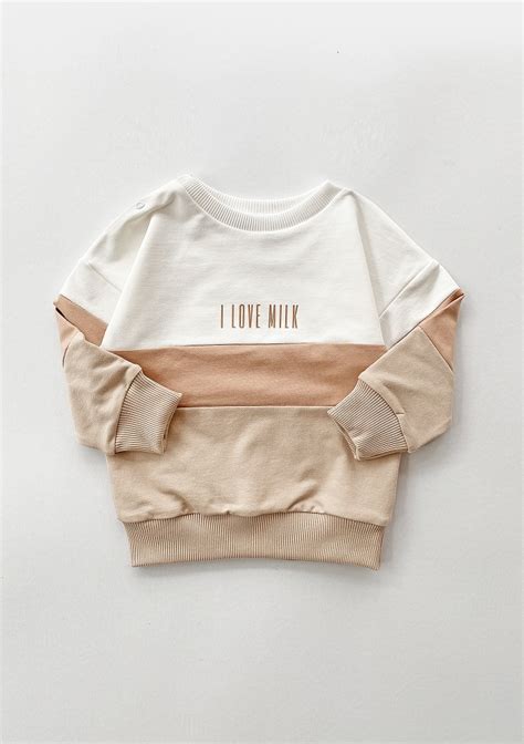 I love milk Dievčenská mikina Nude