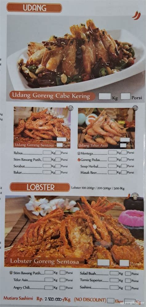 Selalu Diperbarui Menu Sentosa Seafood Puri