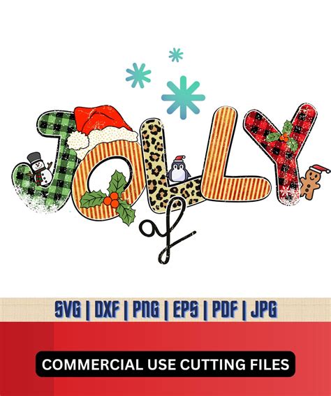 Jolly Af Svg Png Pdf Holly Jolly Svg Jolly Svg Christmas Svg Funny