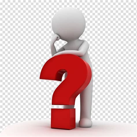 Red question mark, Question mark , thinking man transparent background PNG clipart | HiClipart