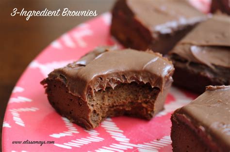 Alissamay S 3 Ingredient Brownies