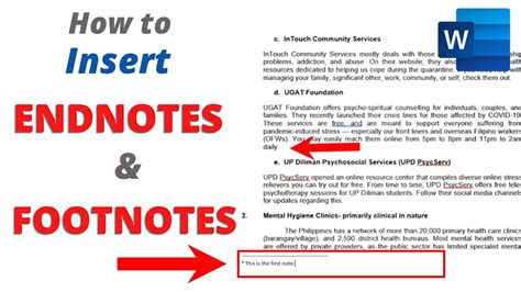 How To Insert Footnotes And Endnotes In Microsoft Word Quick And Easy