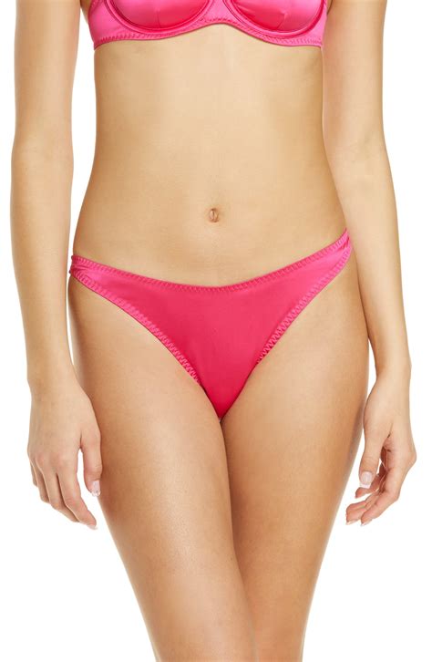 Skims Shine Bikini Brief Satin Panties In Pink Lyst