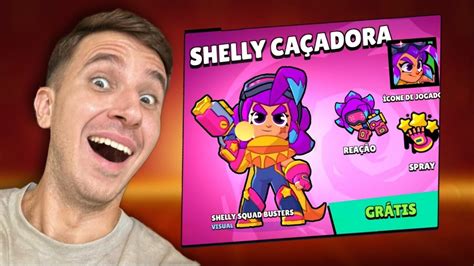 Resgate Agora A Nova Skin Da Shelly Gr Tis A Mais Bonita Do Brawl