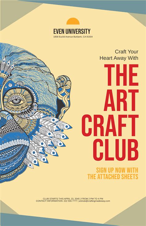 Free Club Poster Templates Editable And Printable