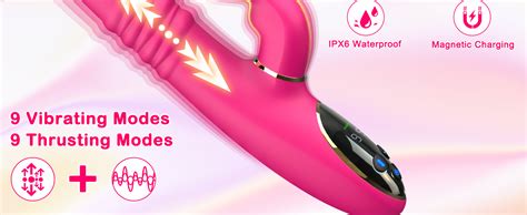 Amazon Romanve Thrusting Rabbit Vibrator Sex Toys 3 In 1 G Spot Clitoral Stimulator