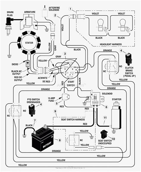 Riding Mower Ignition Switch Wiring Diagram Prong Lawn Mow