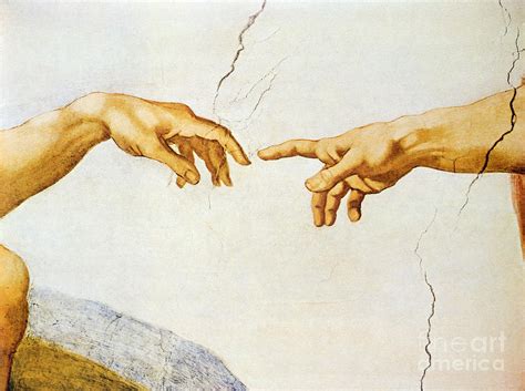 The Creation Of Adam Painting by Michelangelo Buonarroti