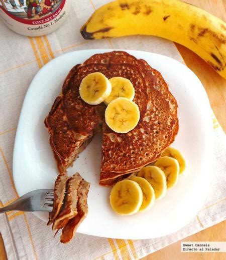 Hot cakes de plátano y canela Receta