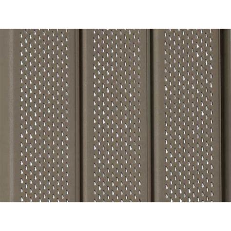 Georgia Pacific 12 In X 144 In Musket Brown Vinyl Vented Soffit At