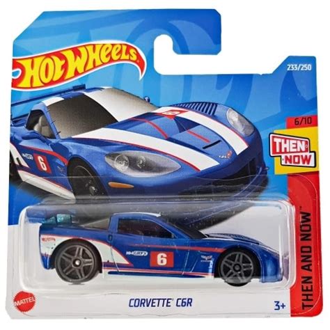 Masinuta Metalica Hot Wheels Corvette C6R Albastru 1 64 EMAG Ro