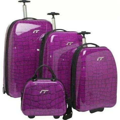 Pin By Teresa Langston On I LOVE PURPLE Purple Luggage Sets Purple