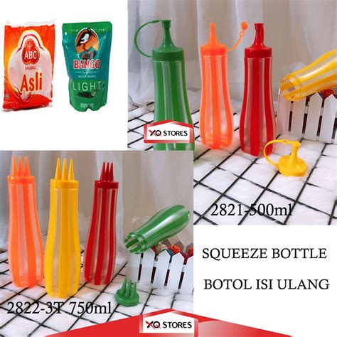 Jual Botol Isi Ulang Kecap Saus Sambal Ml Squeeze Bottle Tpw T