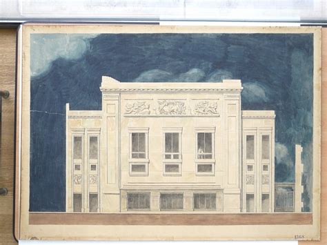 Façade of the Théâtre des Champs-Élysées, elevation view, 12th study (Projet architecture ...