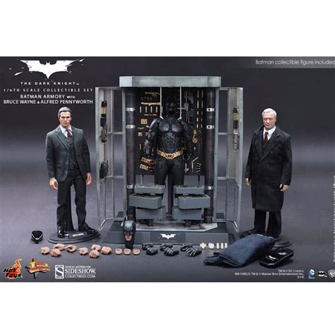 Hot Toys Mms The Dark Knight Batman Armory With Bruce Wayne And Alfred Pennyworth Hobbies