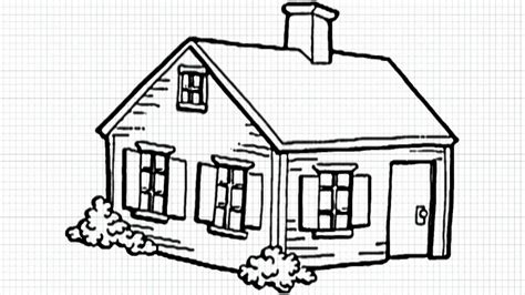 Simple House Drawing at PaintingValley.com | Explore collection of ...