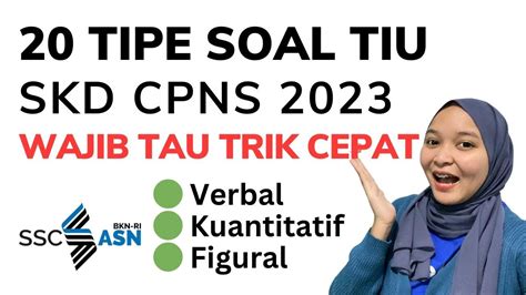 Update Soal Tiu Cpns Pasti Keluar Verbal Kuantitatif Dan