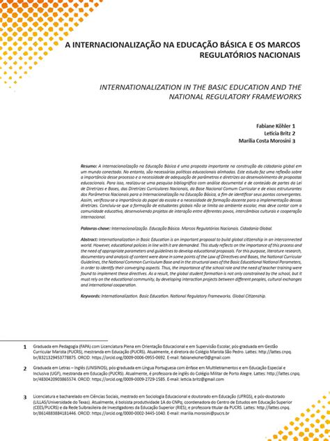 Os Professores Ficaram Totalmente A Parte Do Processo De Internacionalização - Internacionalização na Educação Básica | PDF | Internacionalização ...